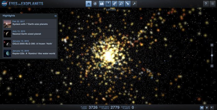 eyes on exoplanets - nasa