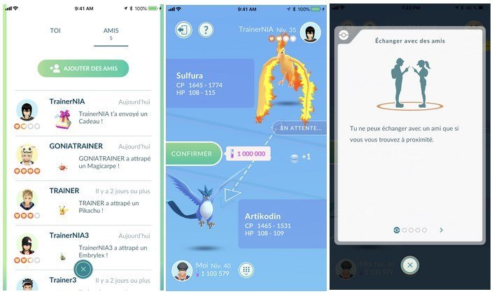 pokemon go exemple amis