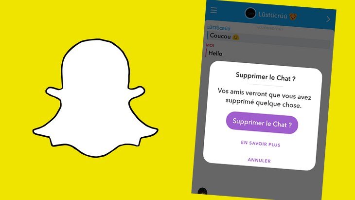 snapchat supprimer message