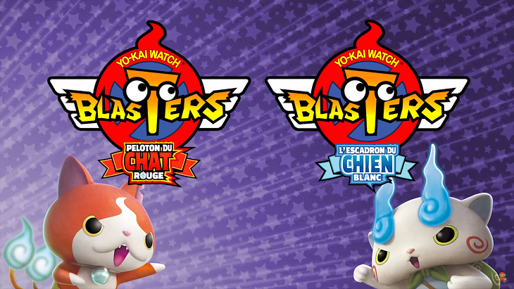 Yokai Watch Blasters Nintendo 3DS Peloton Chat Rouge Escadron Chien Blanc