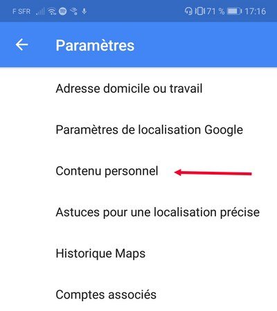 compte google contenus personnels