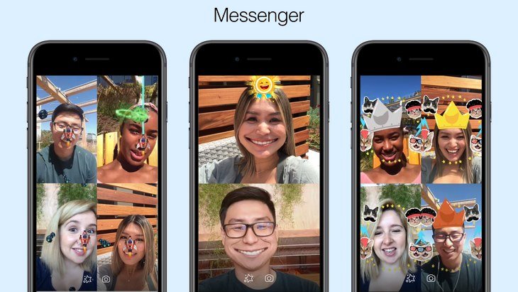 messenger jeux réalité augmentée