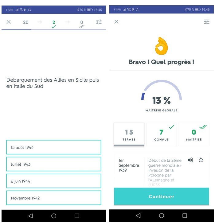 quizlet app quiz