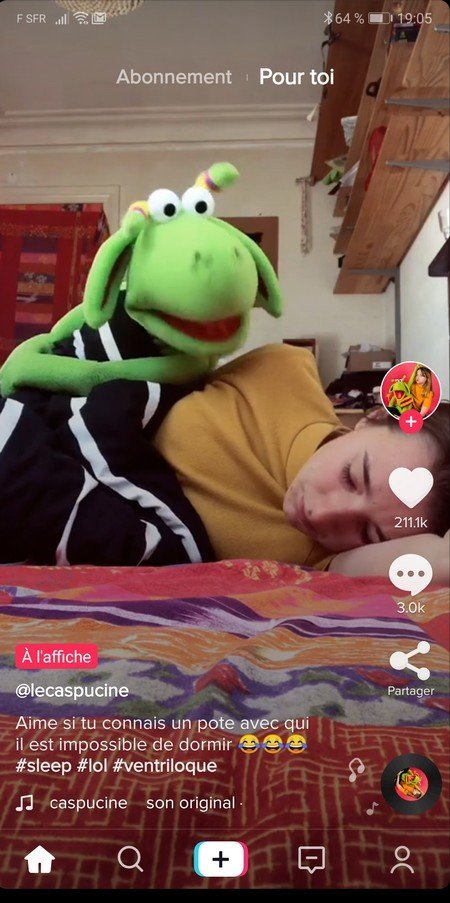 tiktok page accueil