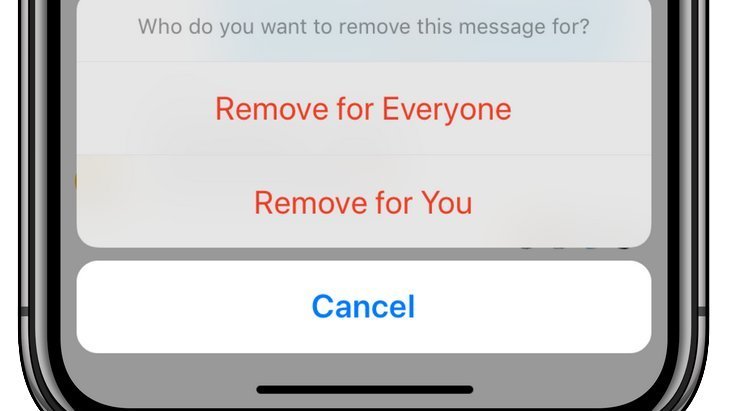 messenger supprimer message