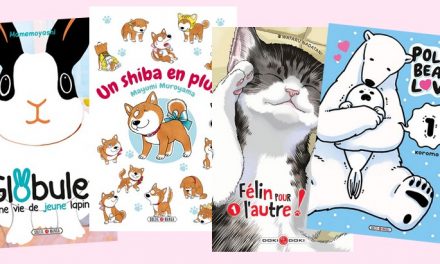 4 mangas avec nos amis les animaux : chat, shiba, lapin ou ours polaire !