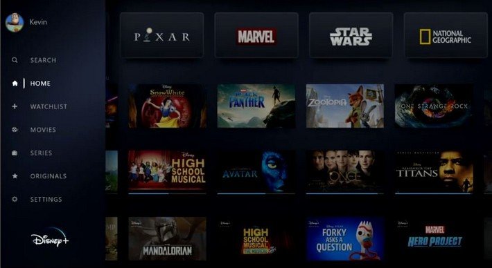 Disney + streaming tv