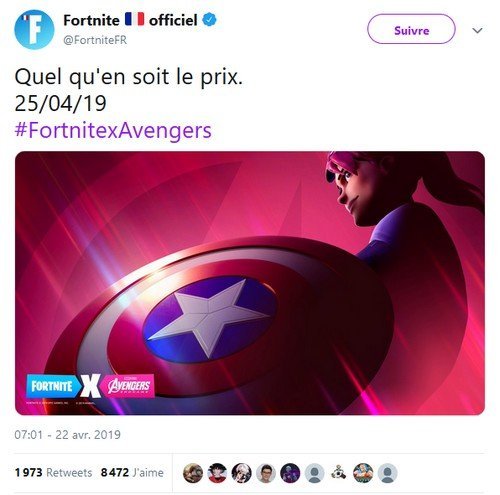 fortnite compte twitter