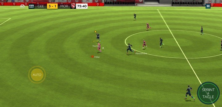 FIFA mobile gameplay