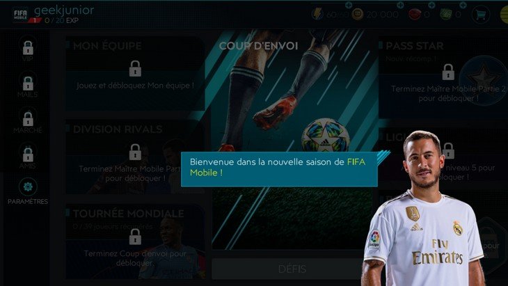 FIFA mobile est de retour ! A toi de jouer avec la meilleure simulation de foot !