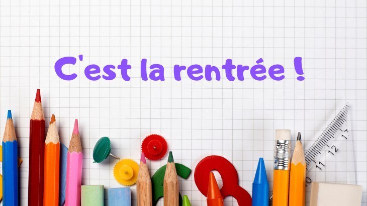 Rentrée des classes 2019