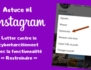 Astuces Instagram #1 - fonctionnalité Restreindre