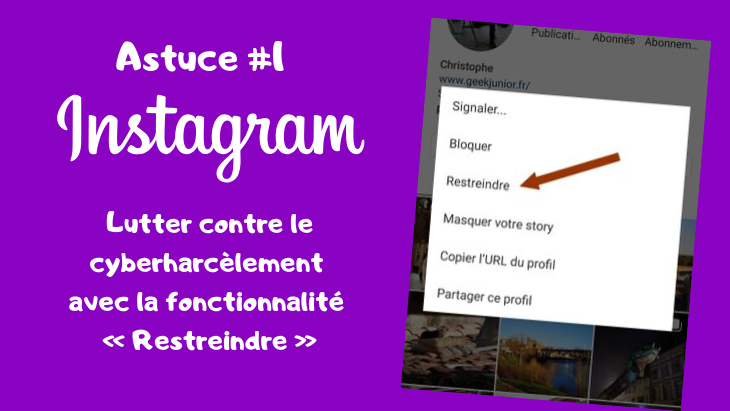 Astuces Instagram #1 - fonctionnalité Restreindre