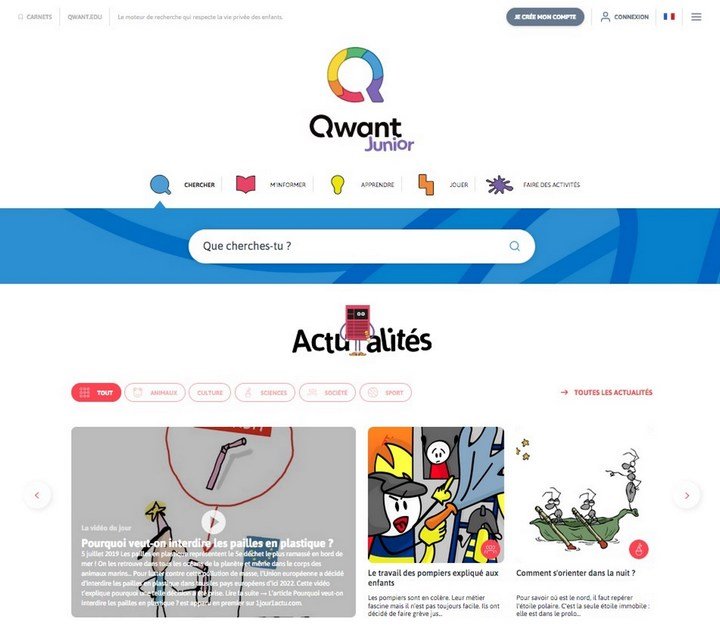 Qwant Junior 2019 nouvelle formule