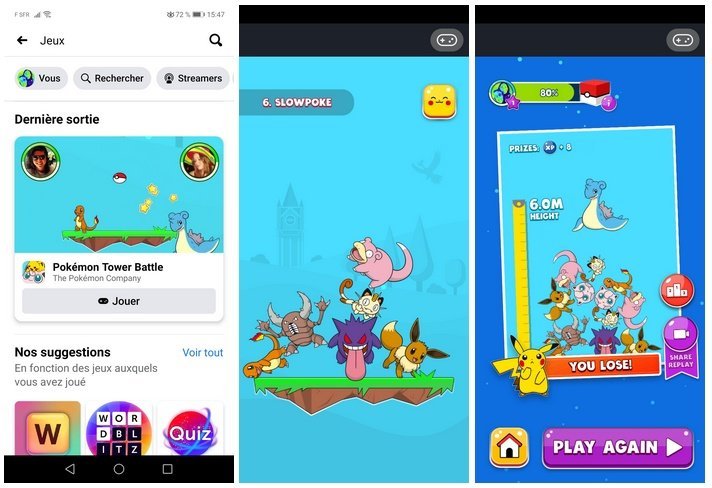 Deux jeux Pokémon débarquent gratuitement sur Facebook
