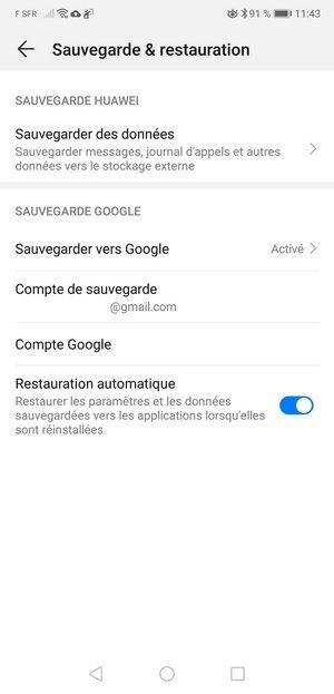 Sauvegardes restauration