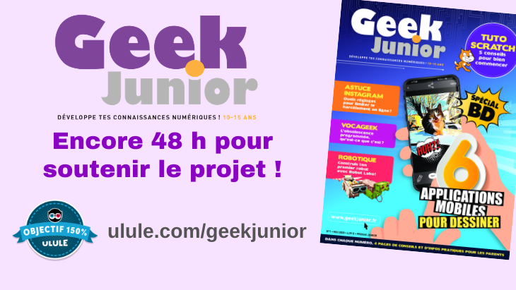 Ulule campagne Geek Junior