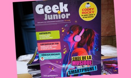 Le n°2 de Geek Junior, le mensuel d’éducation numérique, vient de sortir !