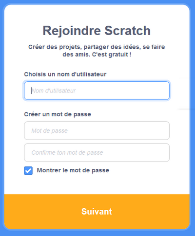 Scratch Rejoindre Login