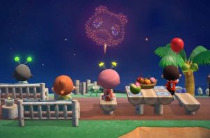 Animal Crossing feu d'artifice