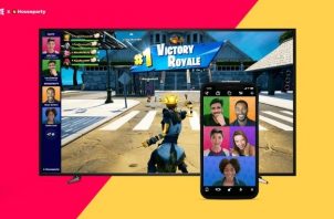 appel vidéo houseparty dans fortnite