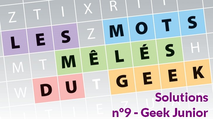 Geek Junior Mots Mêlés N°9