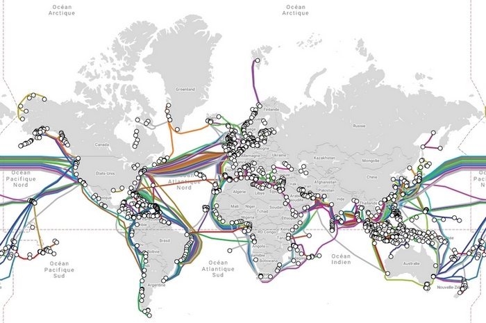 reseau cables sous marin