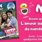 Geek Junior : le magazine de mai (n°12) est sorti avec un dossier spécial sur l’amour !