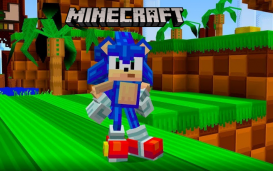 Sonic dans Minecraft !