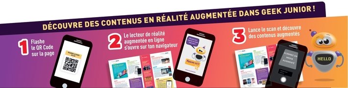 Réalité augmentée dans Geek Junior