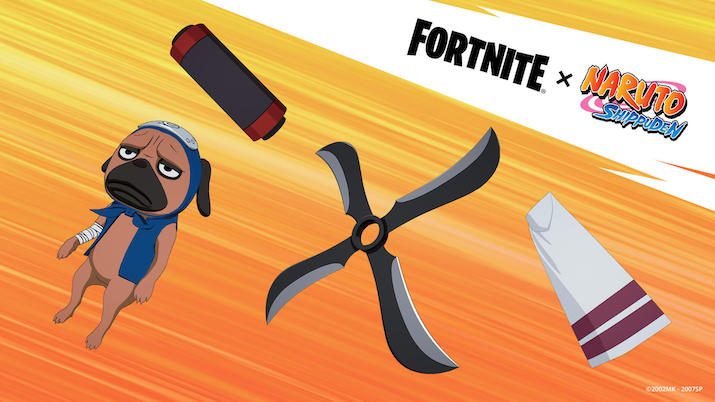 Naruto Fortnite Accessories de dos 