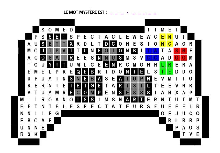 Mot mêlés n°18 - grille