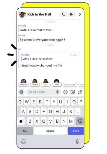 Chat Replies Snapchat