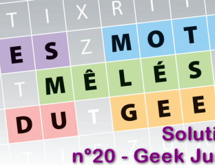 Mots mélés Geek Junior n°20