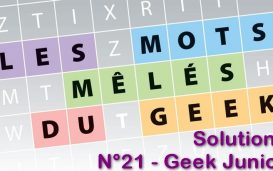 Mots mêlés - Geek Junir n°21