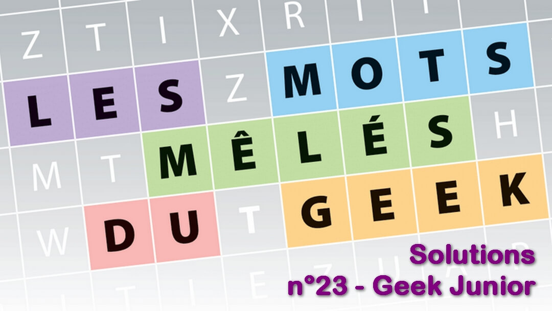 Geek Junior n°23 - mots mêlé