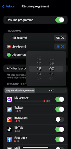 Résumé de notifications Geek Junior