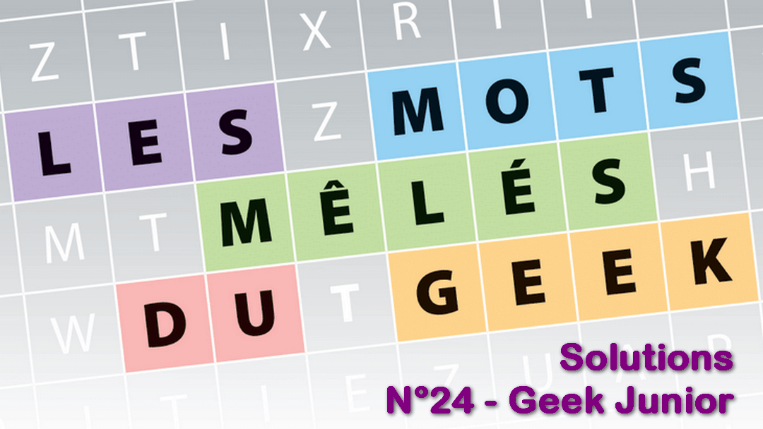 Mot mêlés Geek Junior n°24