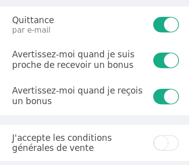 Notification compte FAIRTIQ