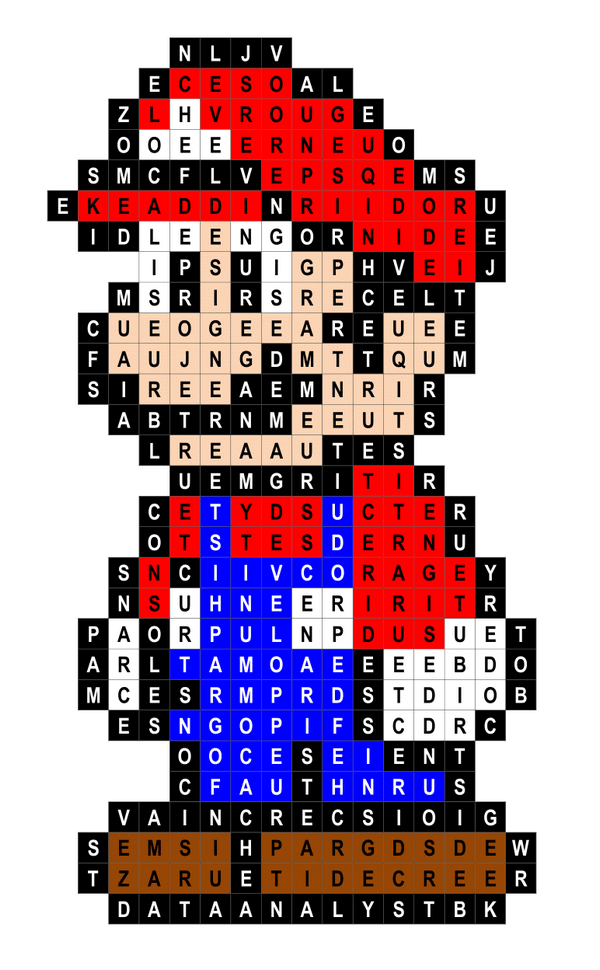 Mots mêlés grille n°24