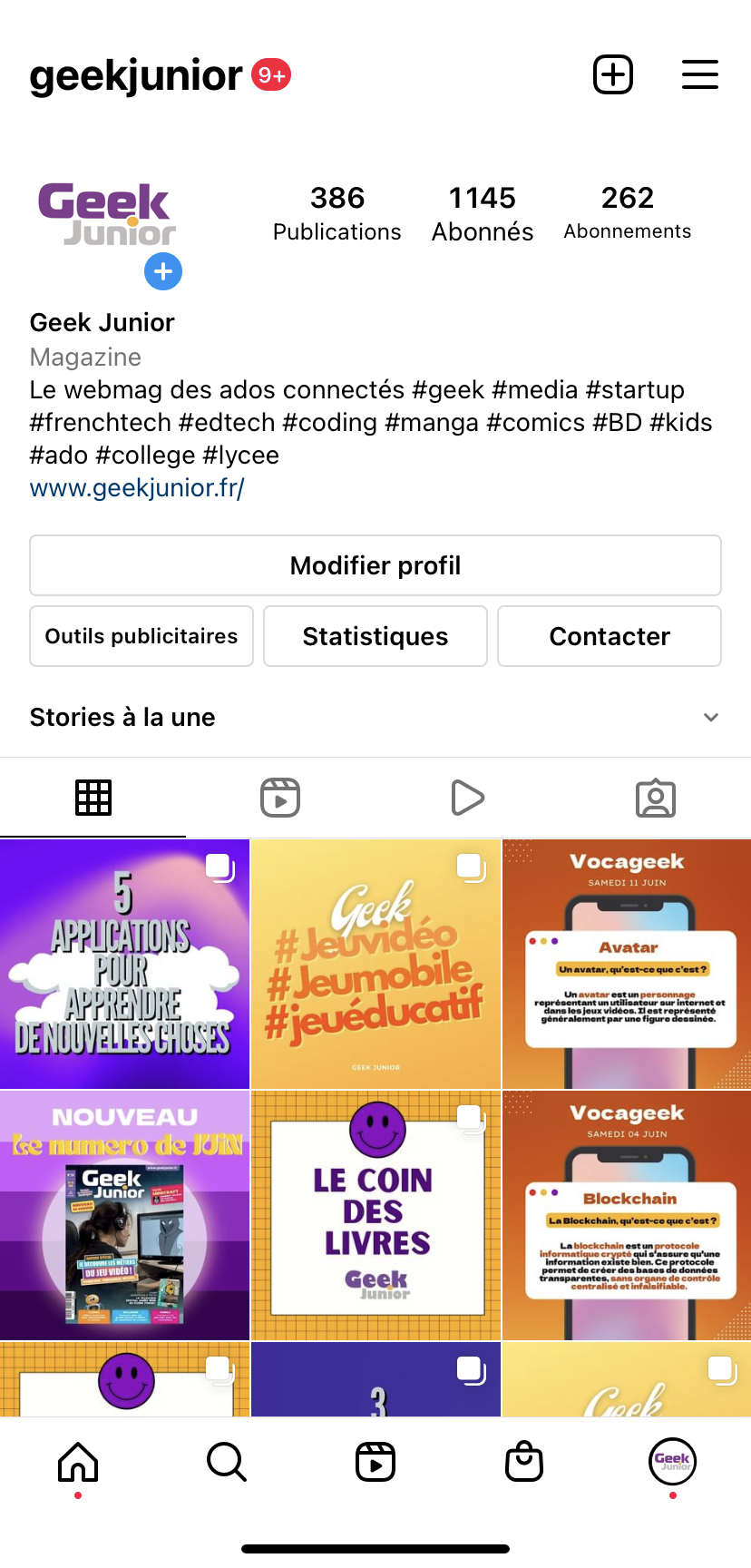 Épingler_une_publication_Instagram_Avant_Geek_Junior