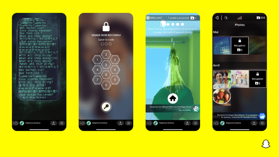 Ghost Phone Snapchat Screens