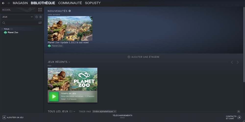 STEAM bibliothèque