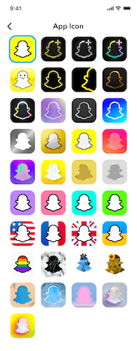 Snapchat + changer le logo