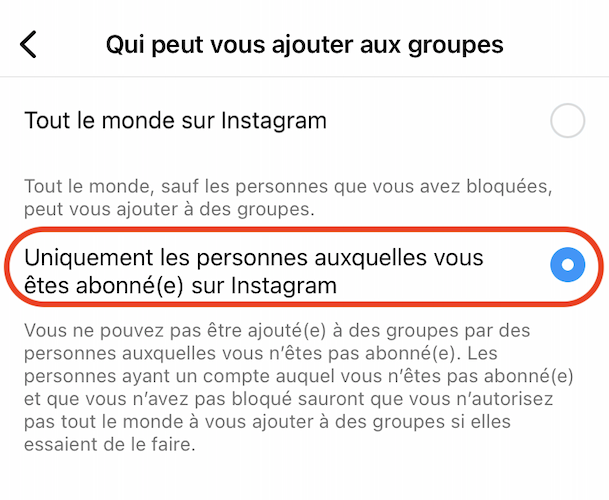 désactiver_invitations_messages_groupes_Instagram_étape_5