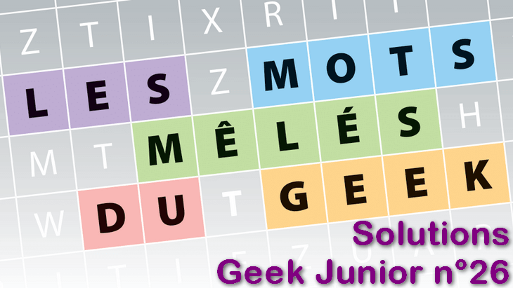 Les mots mêlés du geek n°26