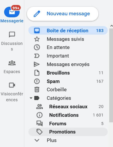 organisation dossier gmail