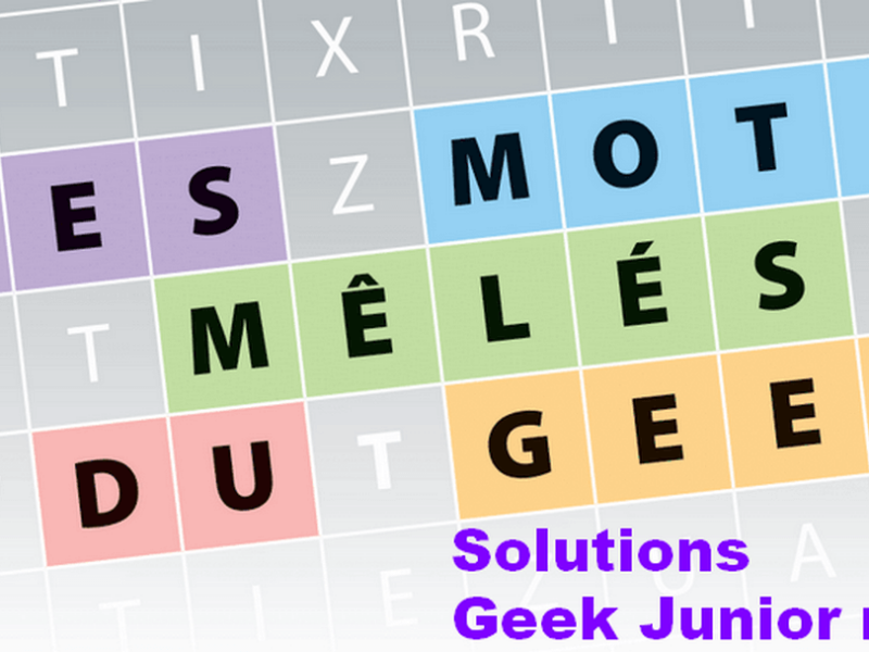 Mots mêlés du Geek n°28