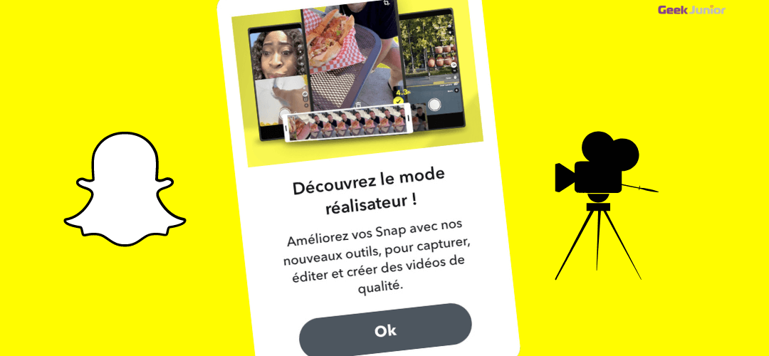 Mode Réalisateur Snapchat Geek Junior