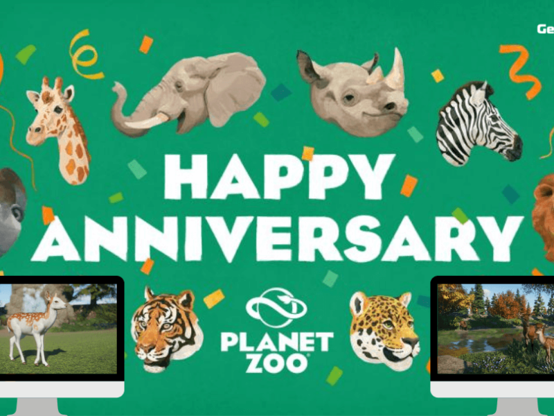 Anniversaire Planet Zoo 3 ans